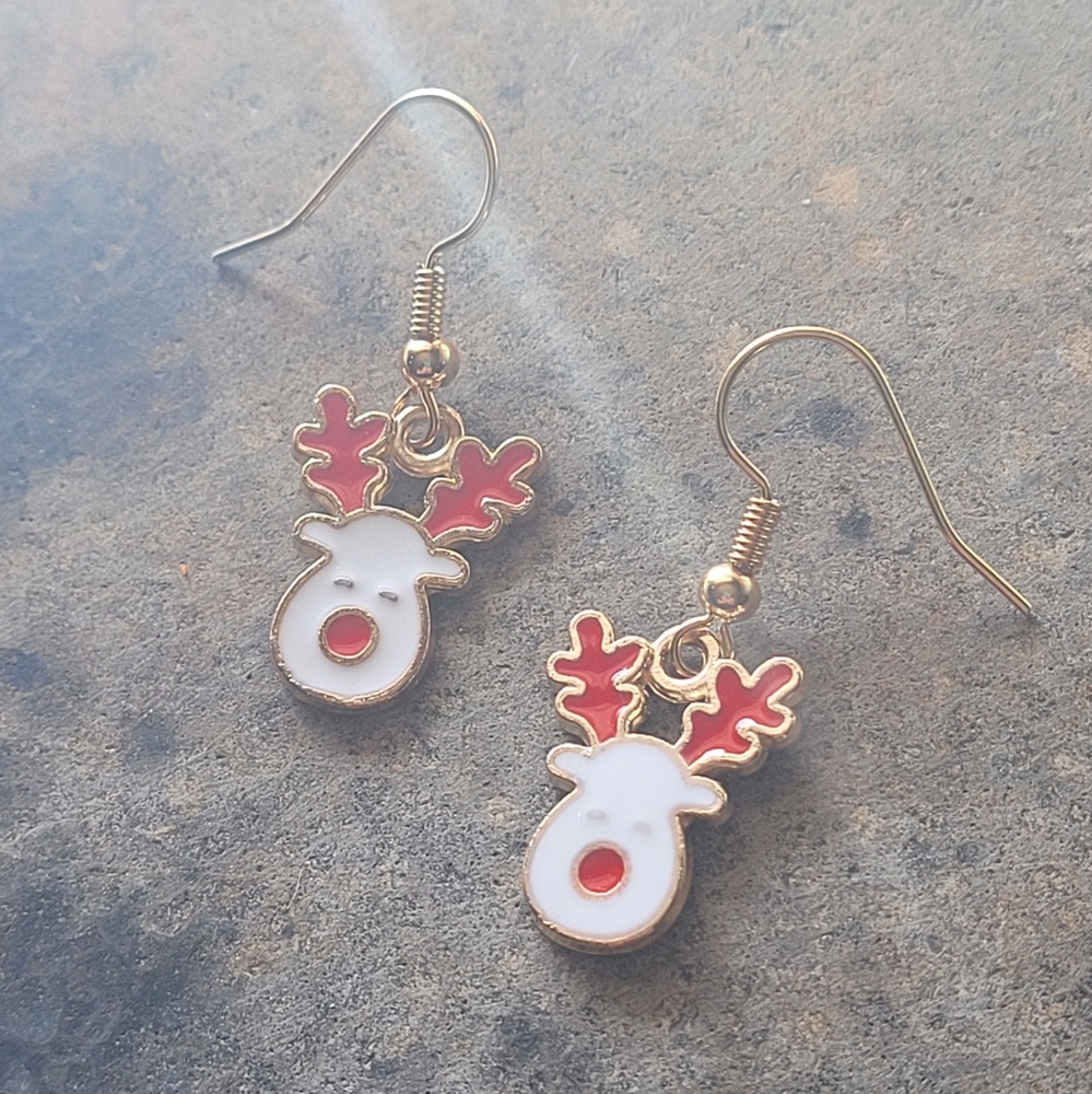 Reindeer Holiday Earrings